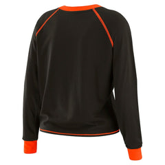 Cincinnati Bengals WEAR by Erin Andrews Women's Tie-Front Long Sleeve Top - Black/Orange Tops