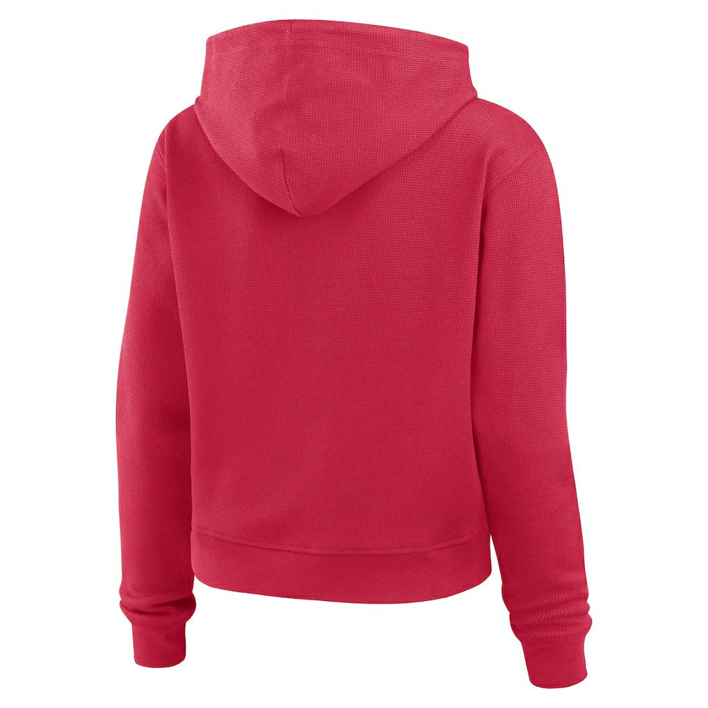 Arizona Cardinals WEAR by Erin Andrews Women's Waffle Hoodie Pullover Top - Cardinal Hoodies