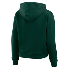 Green Bay Packers WEAR by Erin Andrews Women's Waffle Hoodie Pullover Top - Green Hoodies