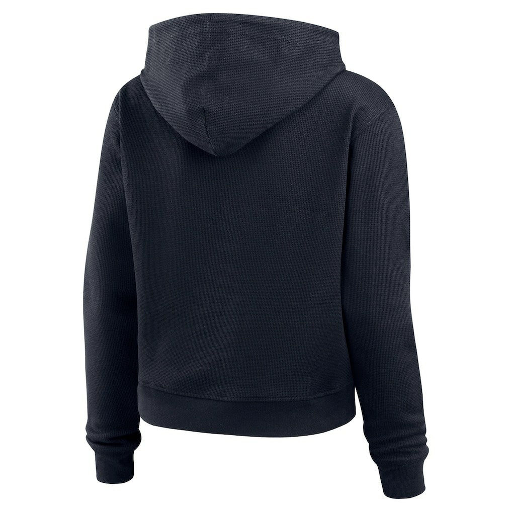 Houston Texans WEAR by Erin Andrews Women's Waffle Hoodie Pullover Top - Navy Hoodies