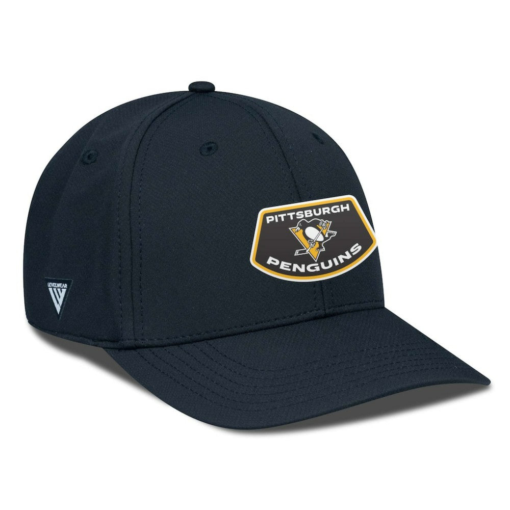 Pittsburgh Penguins Levelwear Rise Skylight Flex Hat - Black | US 201570512