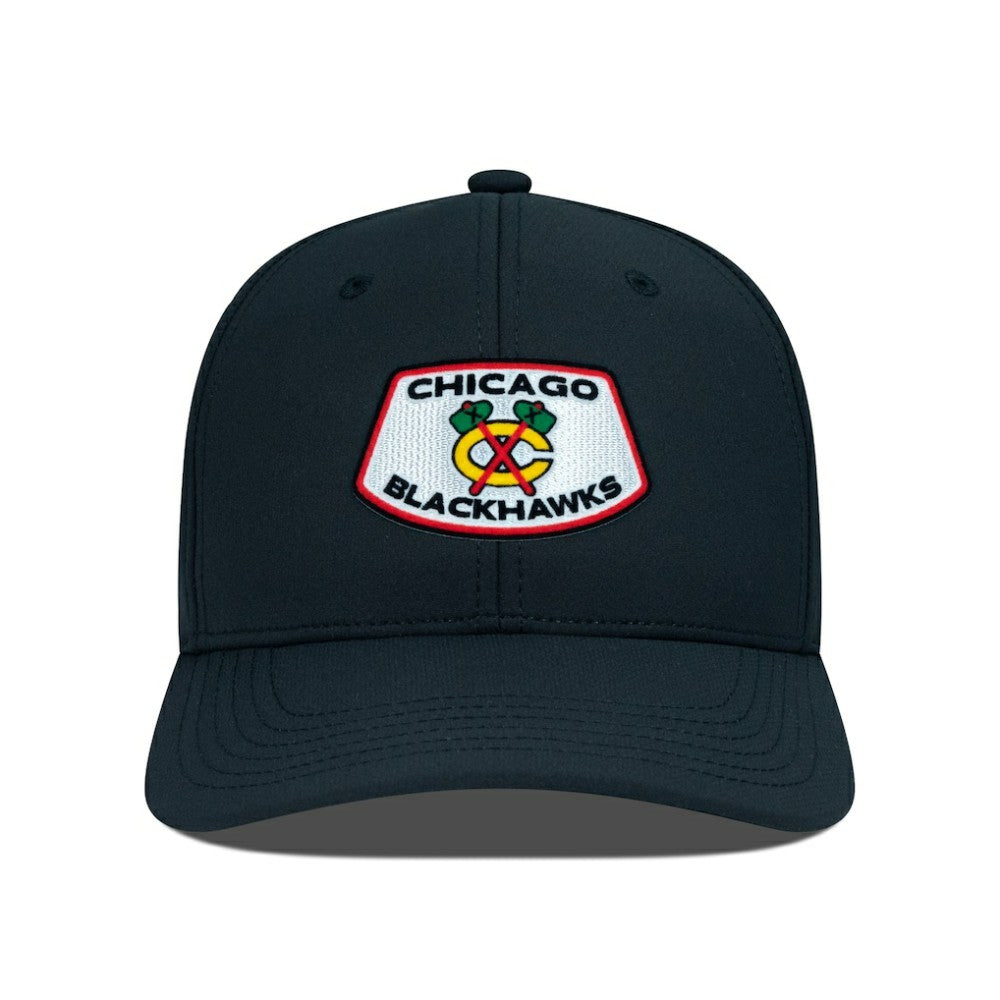 Chicago Blackhawks Levelwear Rise Skylight Flex Hat - Black | US 201570528