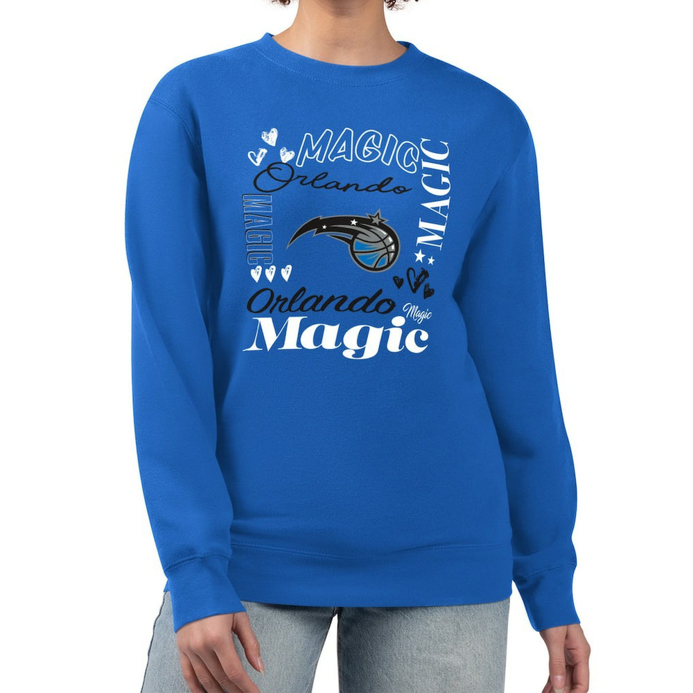 Orlando Magic G-III 4Her by Carl Banks Women's Collage Team Graphic Fleece Pullover Sweatshirt Blue outlet