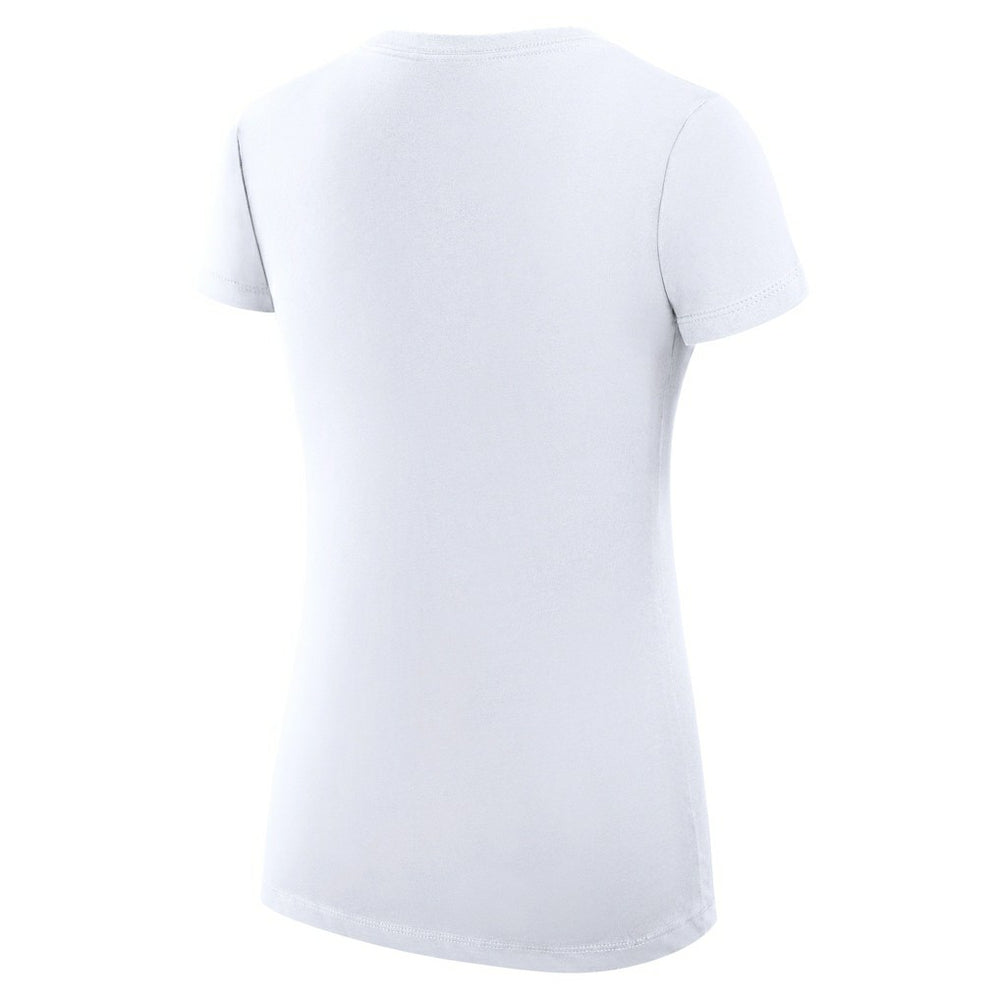 Cleveland Cavaliers G-III 4Her by Carl Banks Women's Super-Slim Fit Lightweight Team Name Collage Graphic V-Neck T-Shirt White