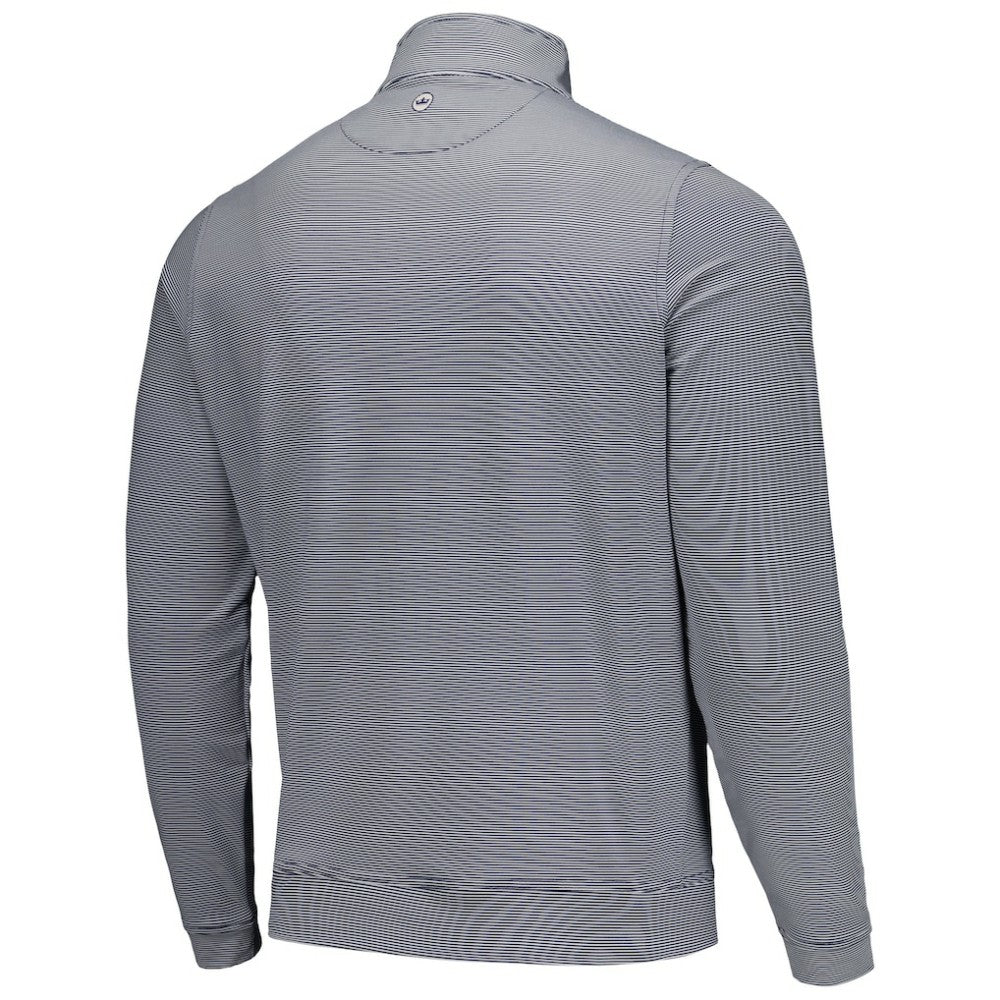 Houston Astros Peter Millar Perth Sugar Stripe Performance Quarter-Zip Top - Navy Tops