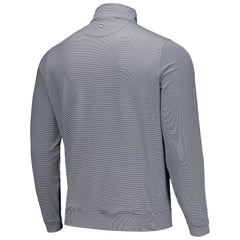 Houston Astros Peter Millar Perth Sugar Stripe Performance Quarter-Zip Top - Navy Tops