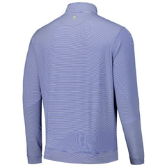 Los Angeles Dodgers Peter Millar Perth Sugar Stripe Performance Quarter-Zip Top - Royal Tops