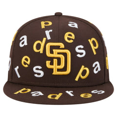 San Diego Padres New Era Team Confetti 59FIFTY Fitted Hat - Brown Hats