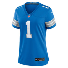 Number 1 Mom Detroit Lions Game Jersey - Blue Jerseys