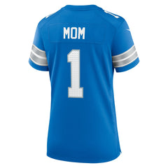Number 1 Mom Detroit Lions Game Jersey - Blue Jerseys
