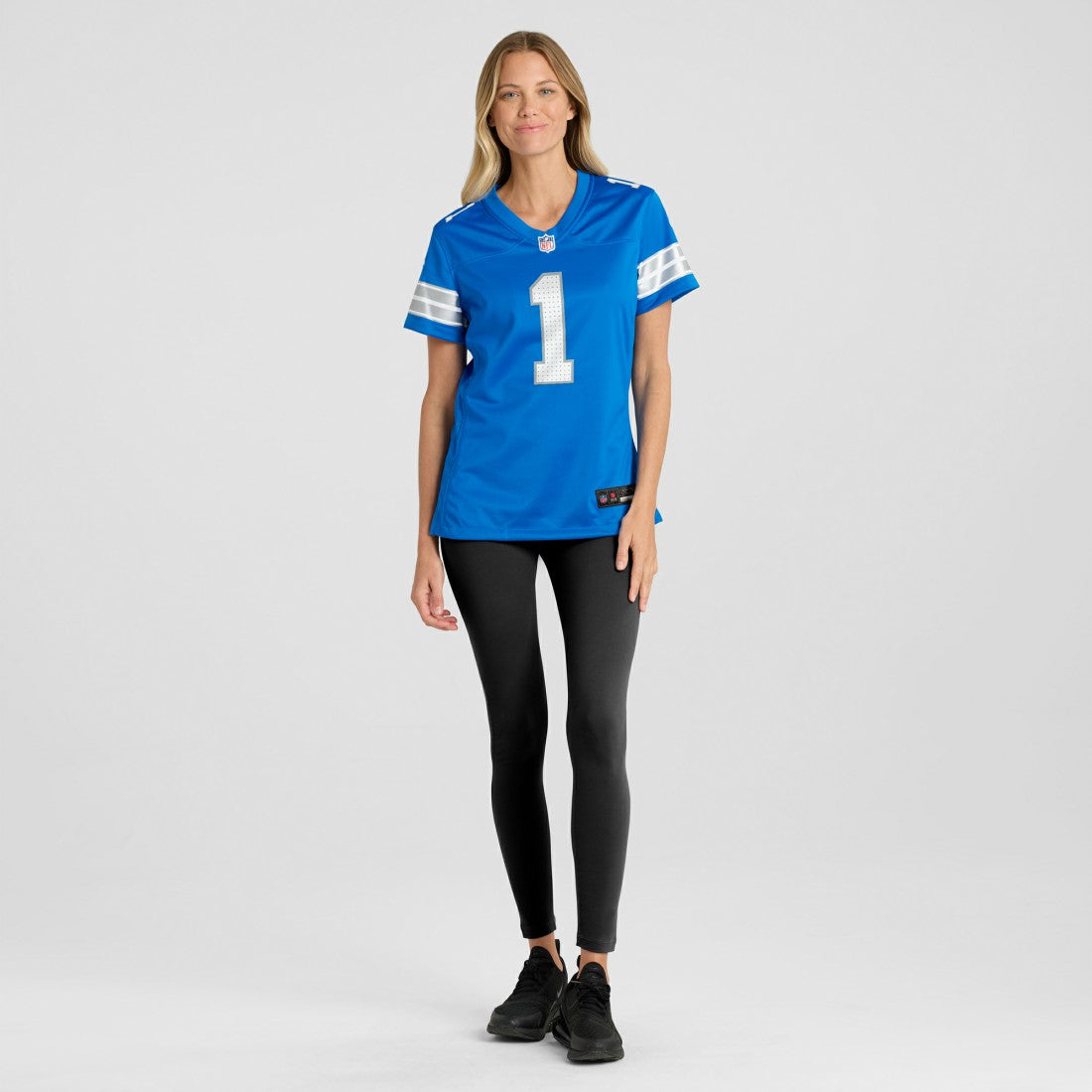 Number 1 Mom Detroit Lions Game Jersey - Blue Jerseys