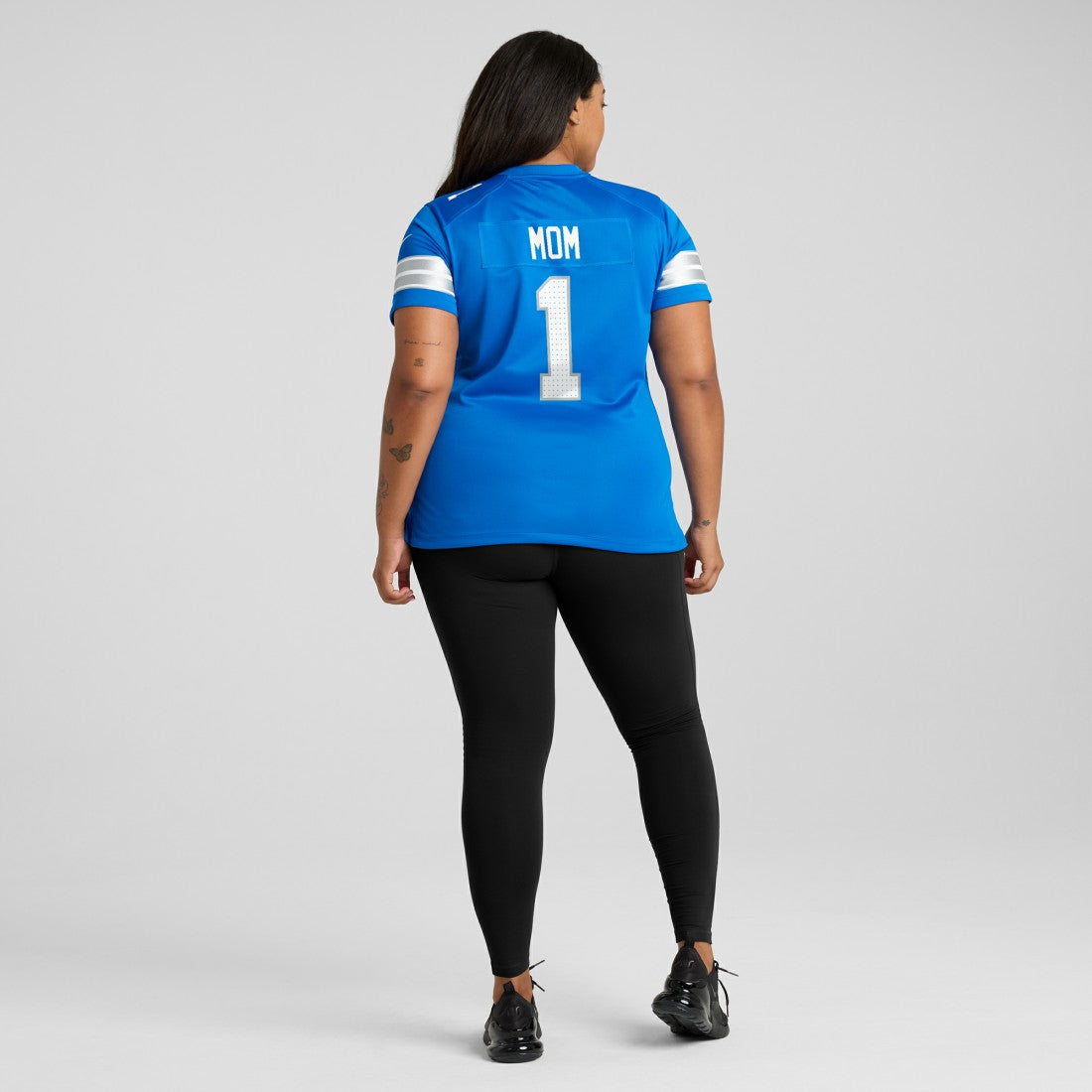 Number 1 Mom Detroit Lions Game Jersey - Blue Jerseys