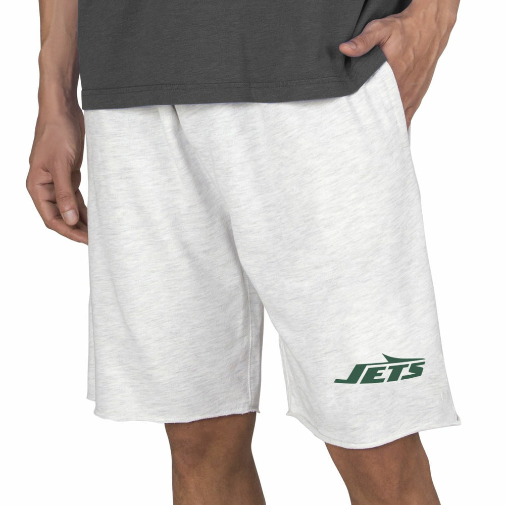 New York Jets Concepts Sport Mainstream Tri-Blend Terry Shorts - Oatmeal Shorts