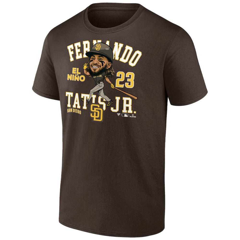 Fernando Tatis Jr. San Diego Padres Fanatics Hometown Caricature T-Shirt - Brown T-shirts