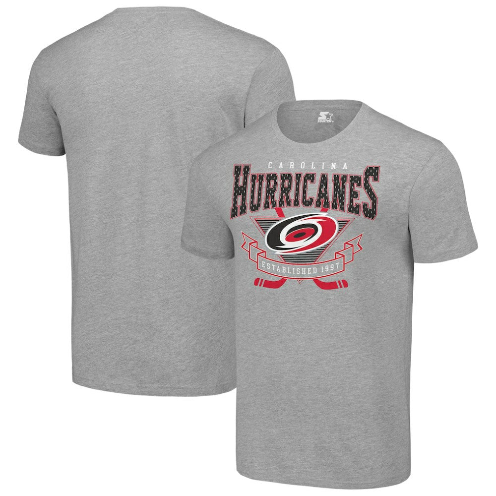 Carolina Hurricanes Starter Team Logo Graphic T-Shirt - Heather Gray | US 201591708
