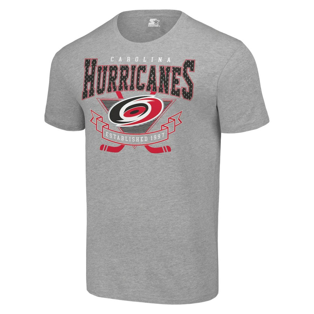Carolina Hurricanes Starter Team Logo Graphic T-Shirt - Heather Gray | US 201591708