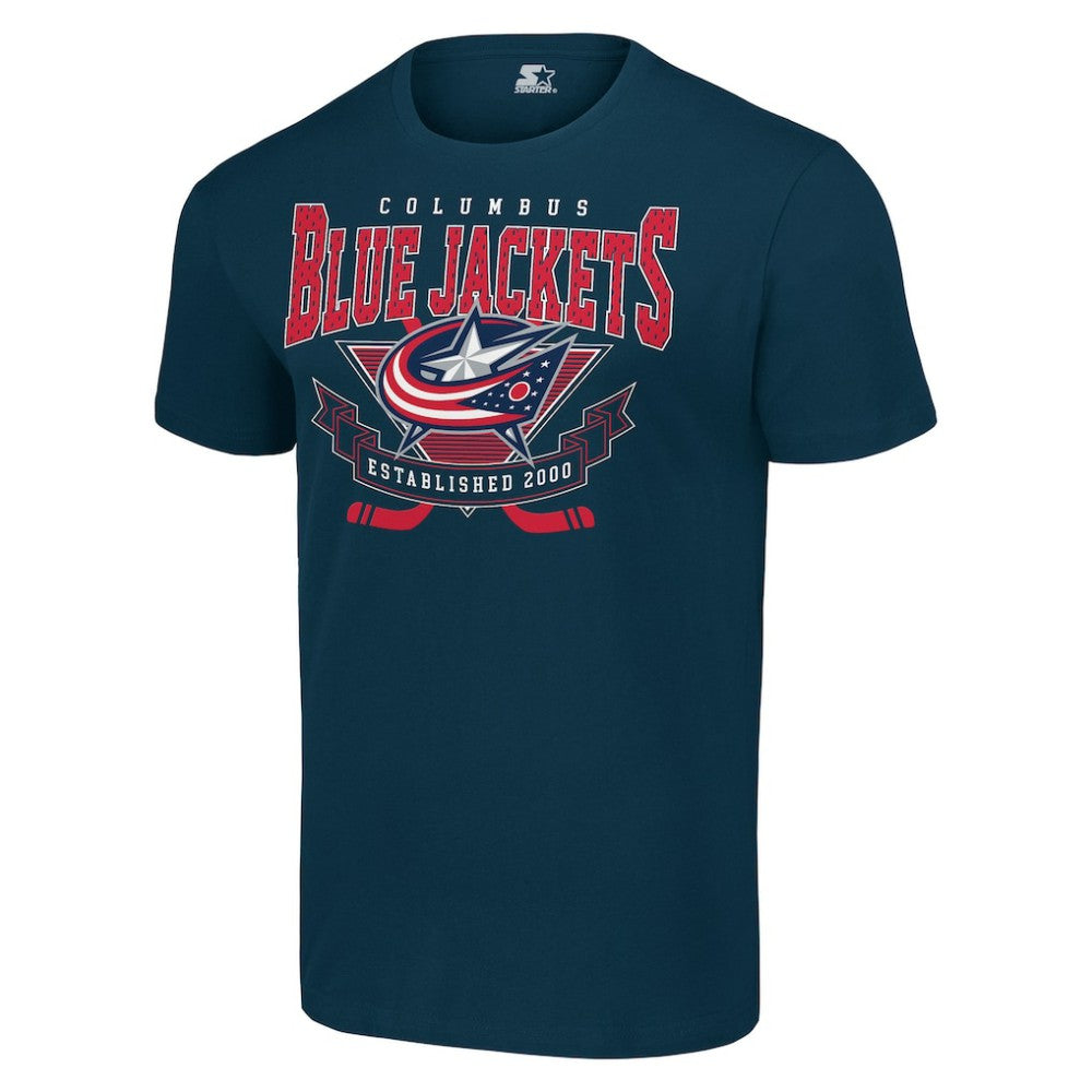Columbus Blue Jackets Starter Team Logo Graphic T-Shirt - Navy | US 201591710