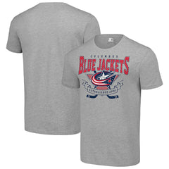 Columbus Blue Jackets Starter Team Logo Graphic T-Shirt - Heather Gray | US 201591713