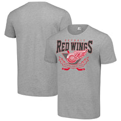 Detroit Red Wings Starter Team Logo Graphic T-Shirt - Heather Gray | US 201591715