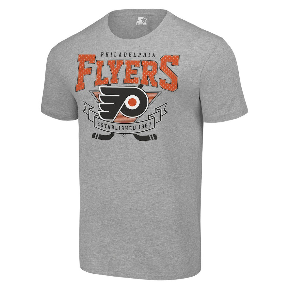 Philadelphia Flyers Starter Team Logo Graphic T-Shirt - Heather Gray | US 201591727