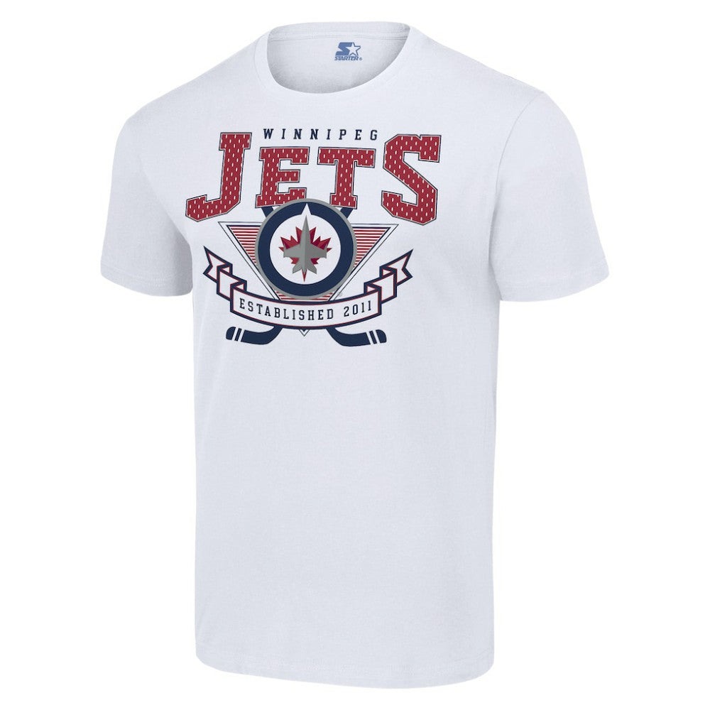 Winnipeg Jets Starter Team Logo Graphic T-Shirt - White | US 201591731