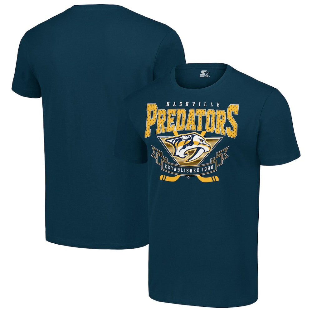 Nashville Predators Starter Team Logo Graphic T-Shirt - Navy | US 201591737