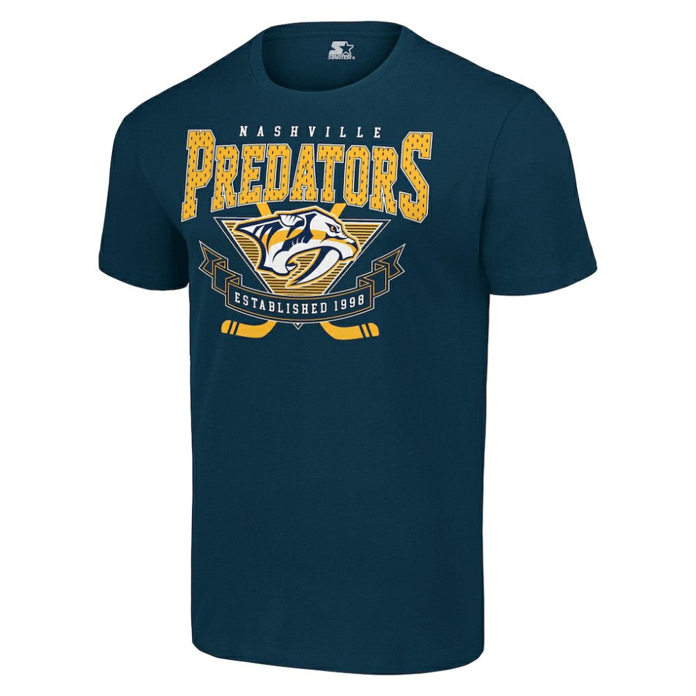 Nashville Predators Starter Team Logo Graphic T-Shirt - Navy | US 201591737