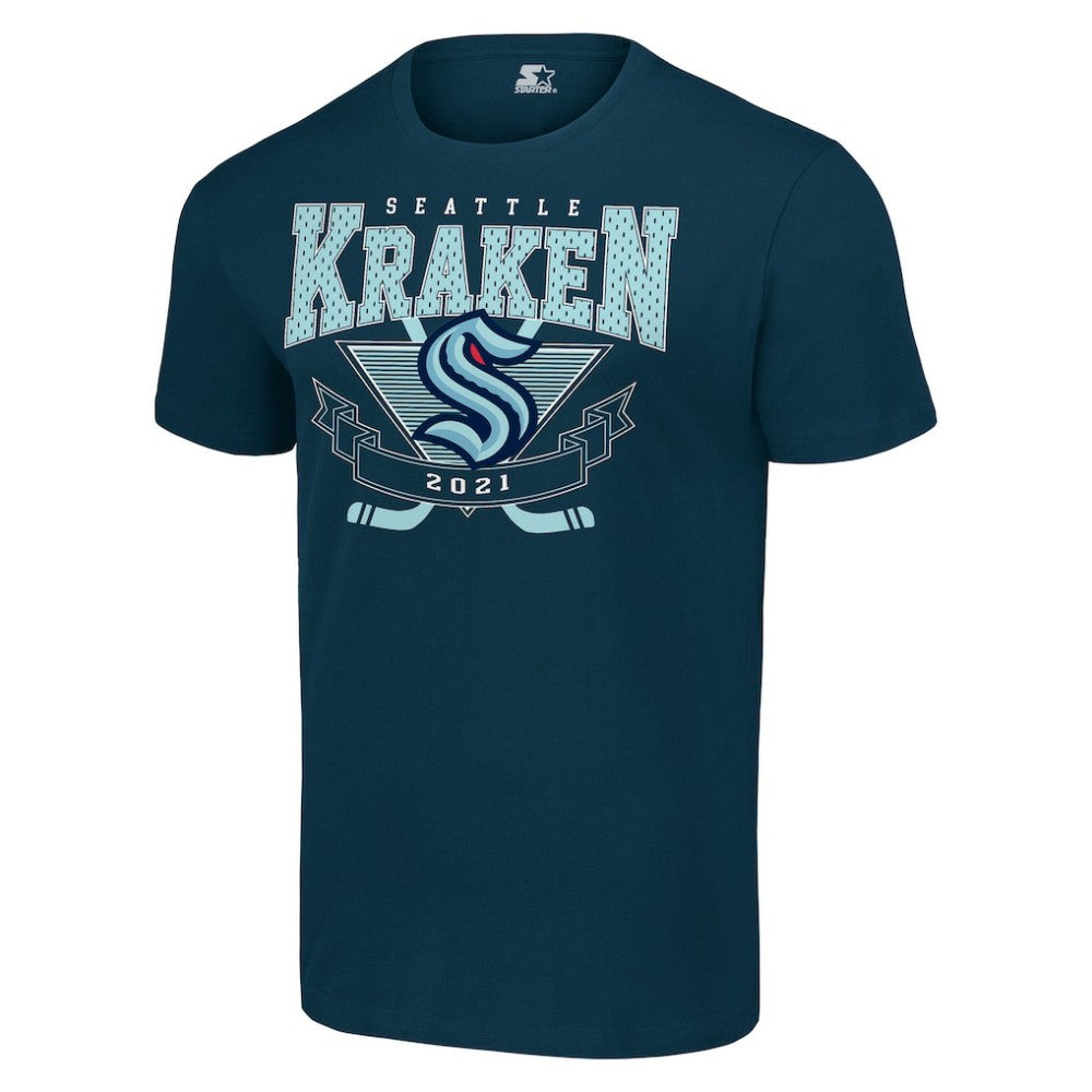 Seattle Kraken Starter Team Logo Graphic T-Shirt - Deep Sea Blue | US 201591738