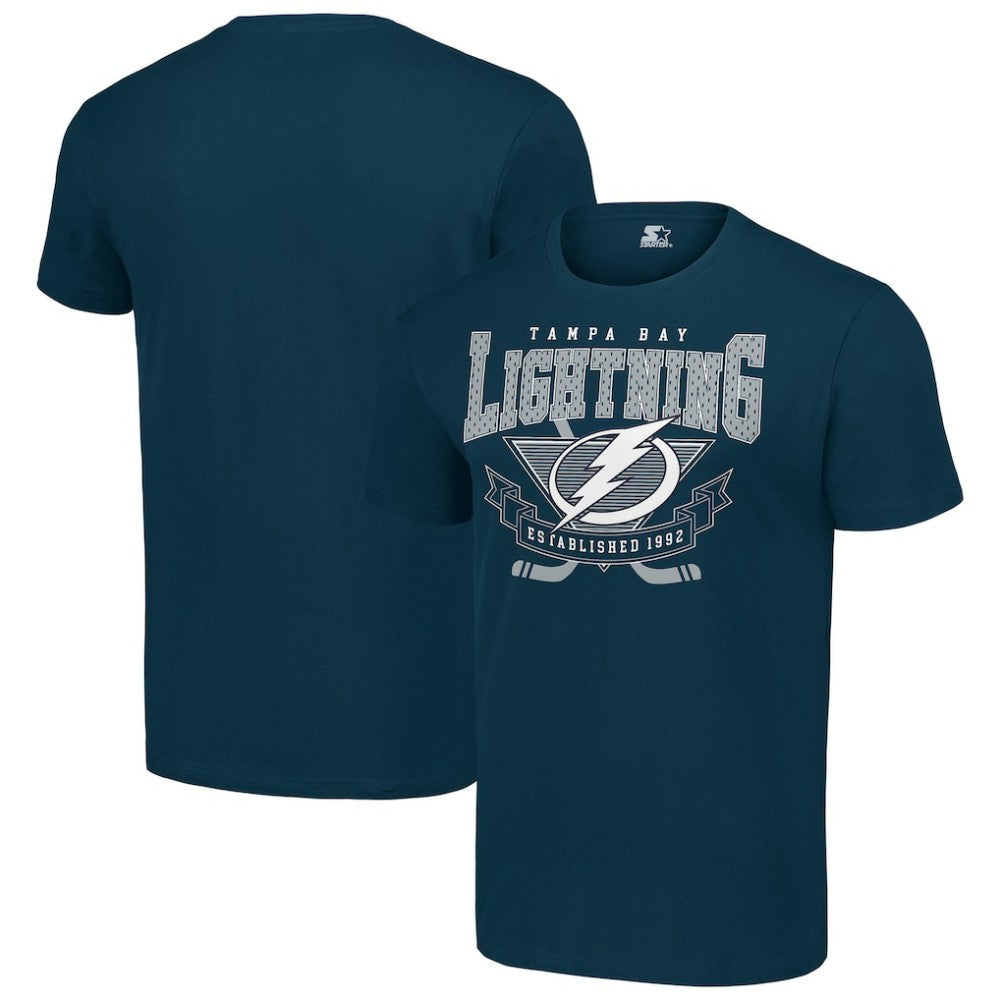 Tampa Bay Lightning Starter Team Logo Graphic T-Shirt - Navy | US 201591739