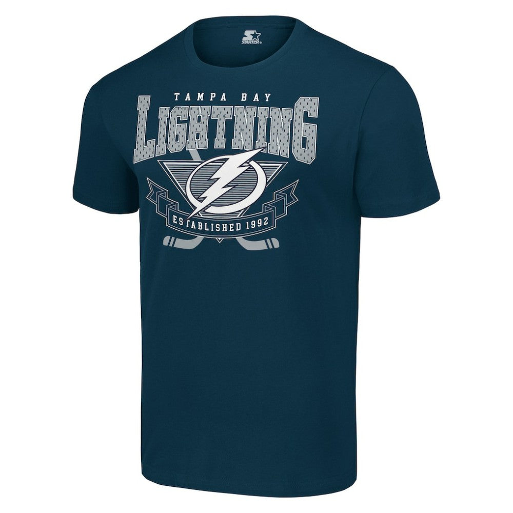 Tampa Bay Lightning Starter Team Logo Graphic T-Shirt - Navy | US 201591739