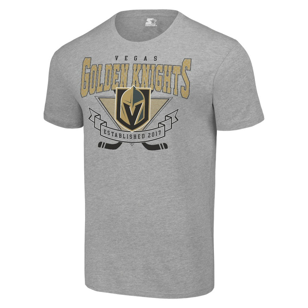 Vegas Golden Knights Starter Team Logo Graphic T-Shirt - Heather Gray | US 201591746