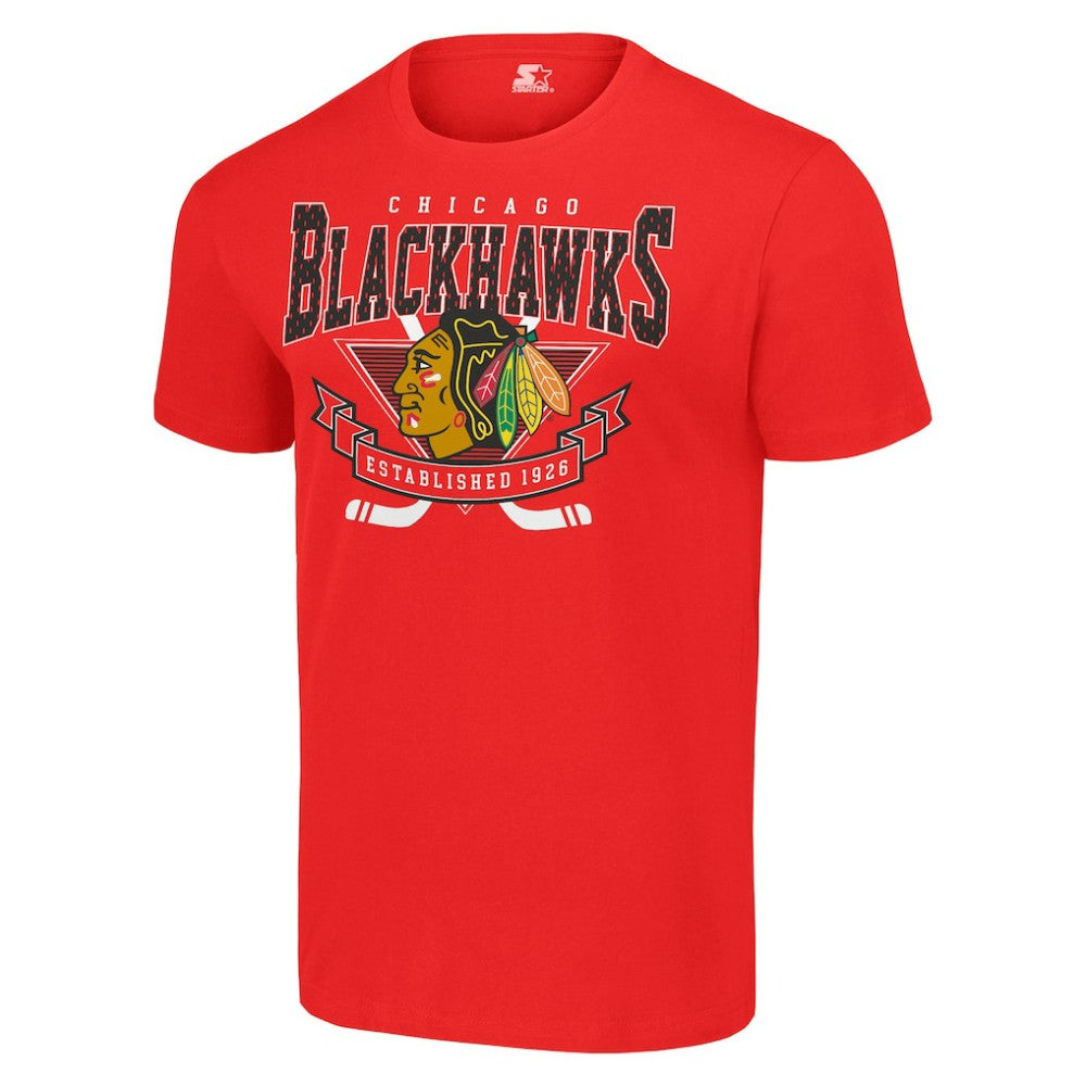 Chicago Blackhawks Starter Team Logo Graphic T-Shirt - Red | US 201591750