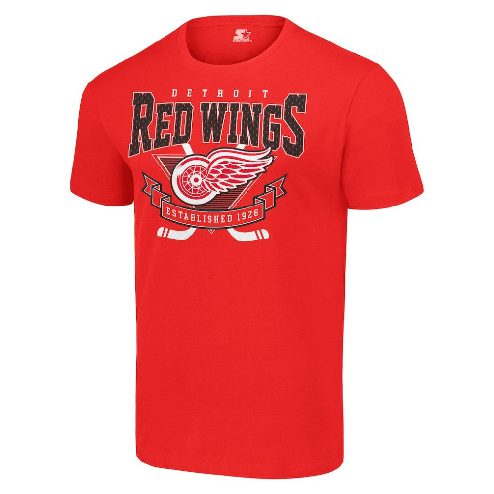 Detroit Red Wings Starter Team Logo Graphic T-Shirt - Red | US 201591751