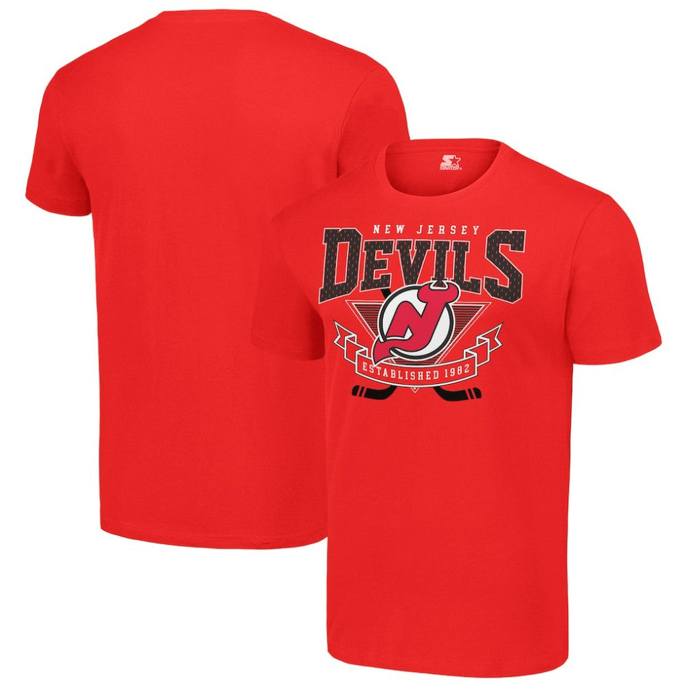 New Jersey Devils Starter Team Logo Graphic T-Shirt - Red | US 201591754