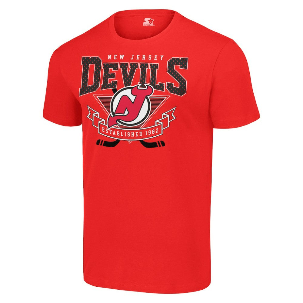 New Jersey Devils Starter Team Logo Graphic T-Shirt - Red | US 201591754