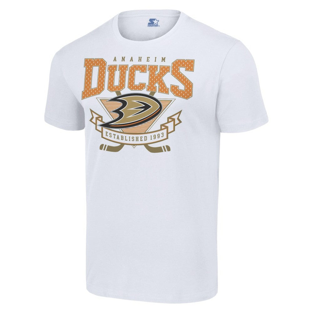 Anaheim Ducks Starter Team Logo Graphic T-Shirt - White | US 201591758