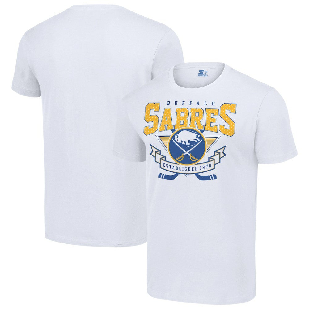 Buffalo Sabres Starter Team Logo Graphic T-Shirt - White | US 201591762