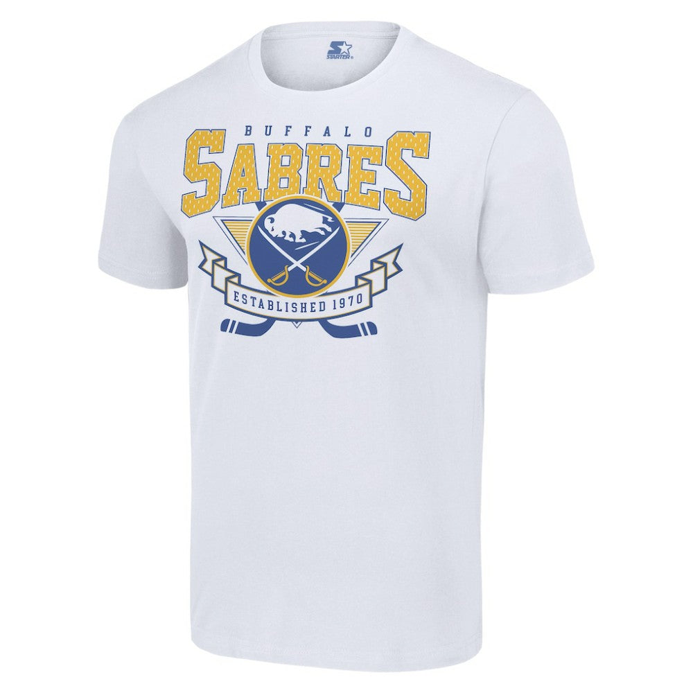 Buffalo Sabres Starter Team Logo Graphic T-Shirt - White | US 201591762