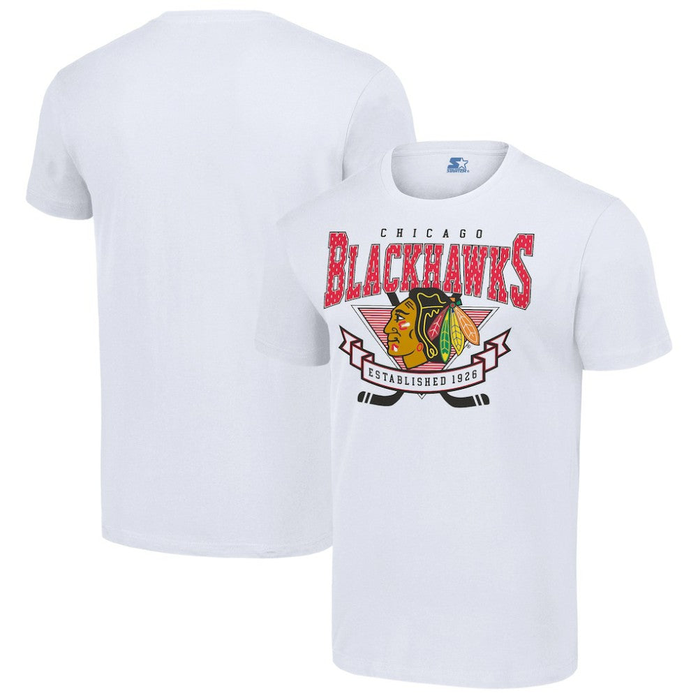 Chicago Blackhawks Starter Team Logo Graphic T-Shirt - White | US 201591770