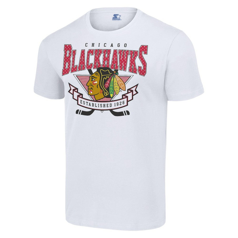 Chicago Blackhawks Starter Team Logo Graphic T-Shirt - White | US 201591770