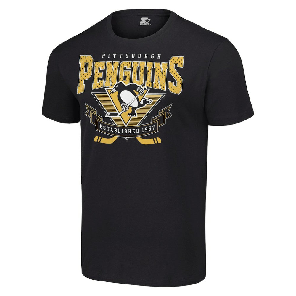 Pittsburgh Penguins Starter Team Logo Graphic T-Shirt - Black | US 201591772