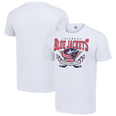Columbus Blue Jackets Starter Team Logo Graphic T-Shirt - White | US 201591773