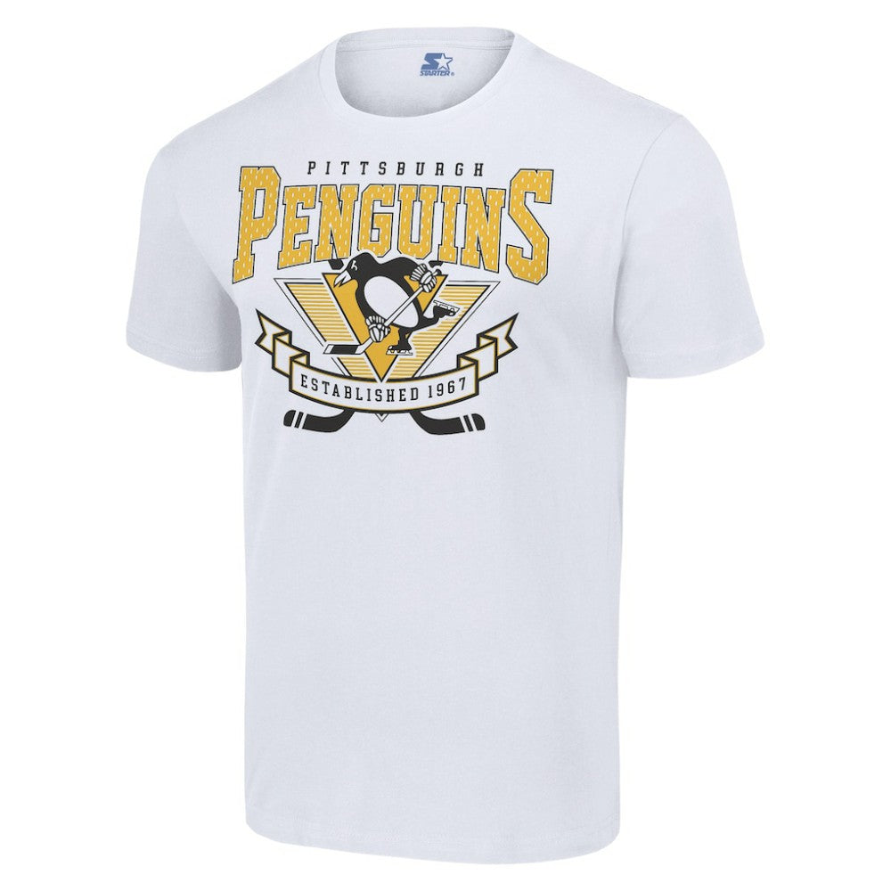 Pittsburgh Penguins Starter Team Logo Graphic T-Shirt - White | US 201591785
