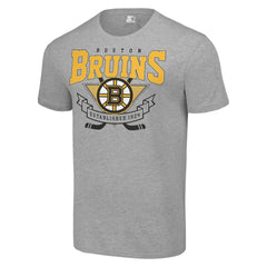 Boston Bruins Starter Team Logo Graphic T-Shirt - Heather Gray | US 201591788