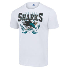 San Jose Sharks Starter Team Logo Graphic T-Shirt - White | US 201591789