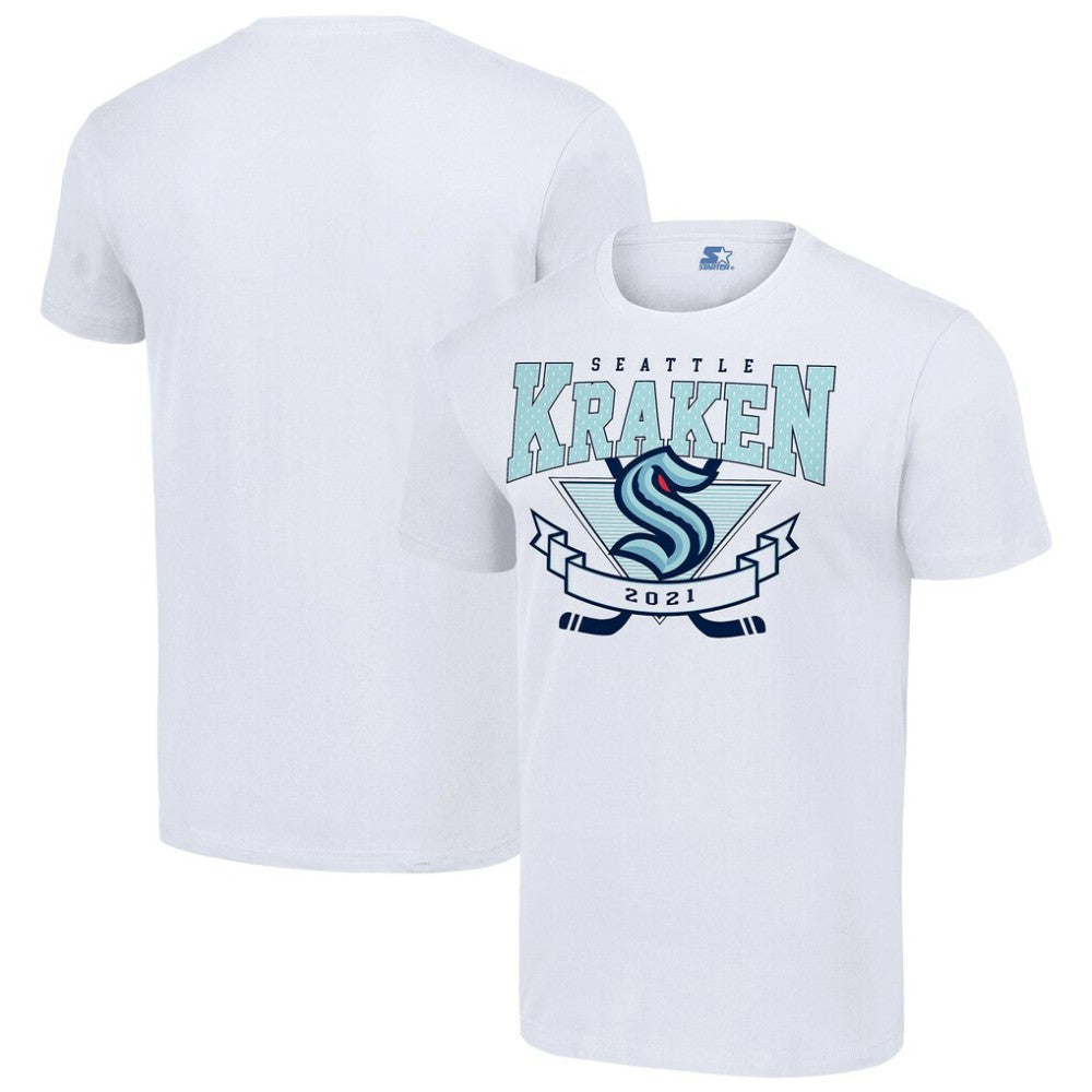 Seattle Kraken Starter Team Logo Graphic T-Shirt - White | US 201591791