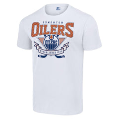 Edmonton Oilers Starter Team Logo Graphic T-Shirt - White | US 201591799