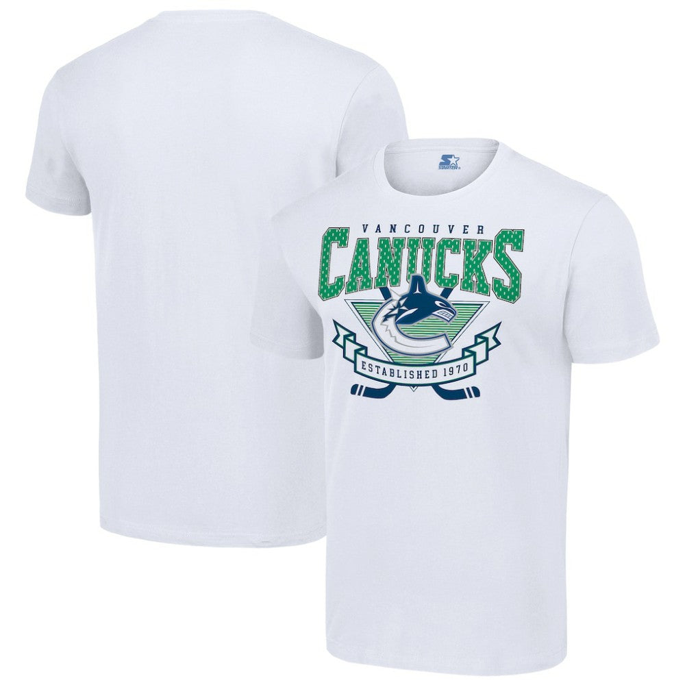 Vancouver Canucks Starter Team Logo Graphic T-Shirt - White | US 201591803