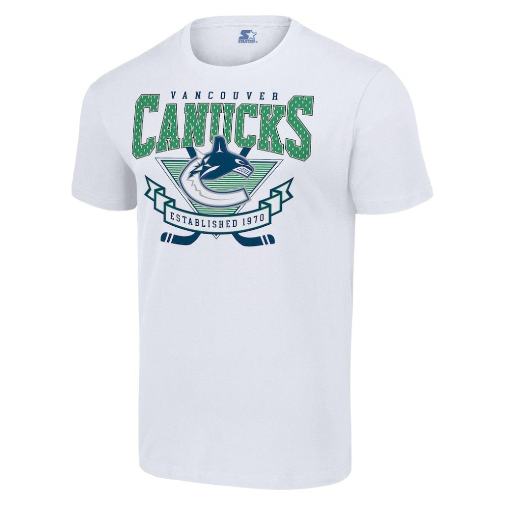 Vancouver Canucks Starter Team Logo Graphic T-Shirt - White | US 201591803