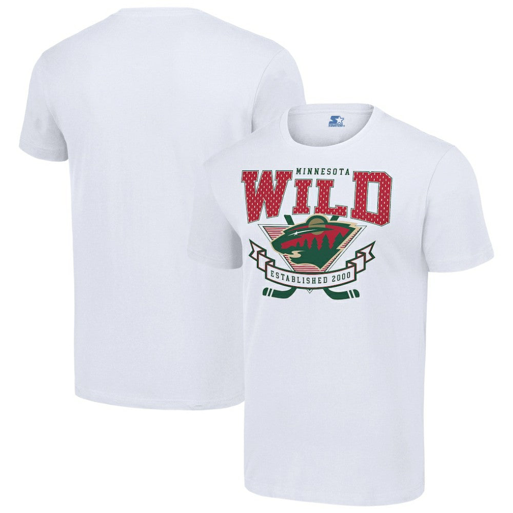 Minnesota Wild Starter Team Logo Graphic T-Shirt - White | US 201591805